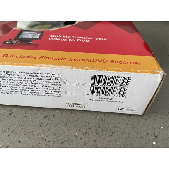 Pinnacle Dazzle DVD Recorder Video Capture PC USB DVC101 Rev 1.1 NTSC PAL Svideo - Picture 3 of 10